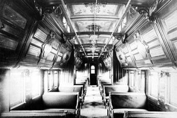 Interior del vagón Pioneer (1891)